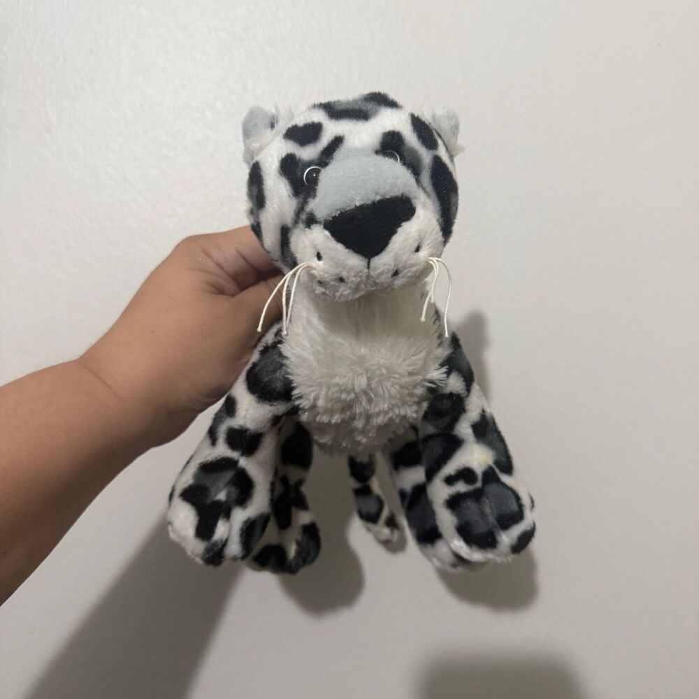 Webkinz Snow Leopard Plush No Code HM378 Retired Stuffed Animal Ganz